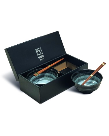 EDO Udon Bowl Set KURO 17cm