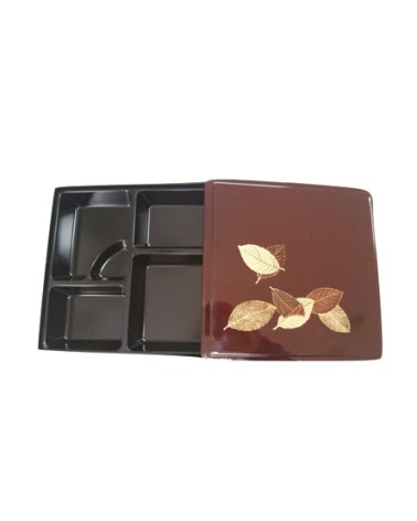 Bento Box Melanina 5 compartimentos 23,5cm
