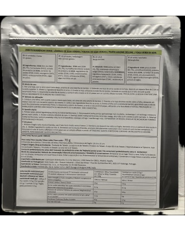 Mamenori hojas soja verde 20 hojas