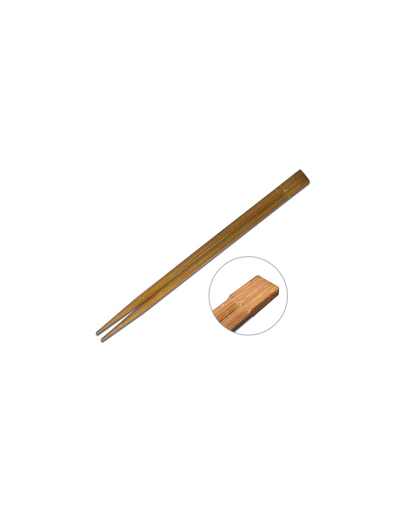 Palillos Twin Bambú 21cm sf 100pares oscuros