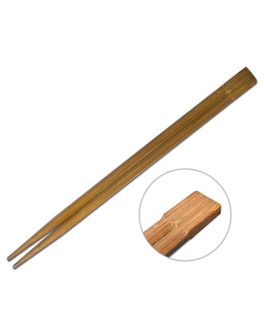 Palillos Twin Bambú 21cm sf 100pares oscuros