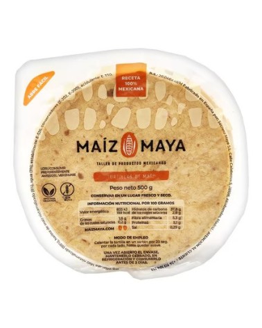 Tortilla Maiz Maya 10cm 30uds