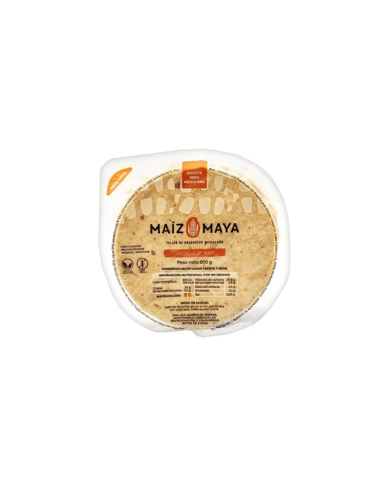 Tortilla Maiz Maya 10cm 30uds