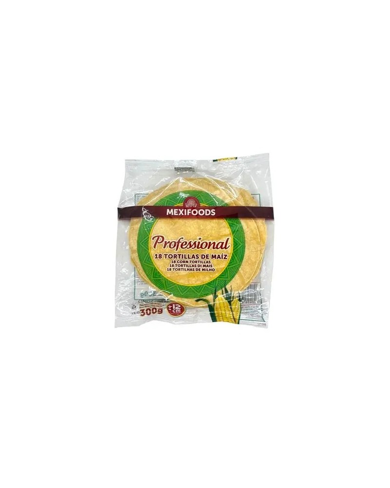 Tortilla de maíz amarillo Mexi Foods 12cm 18uds