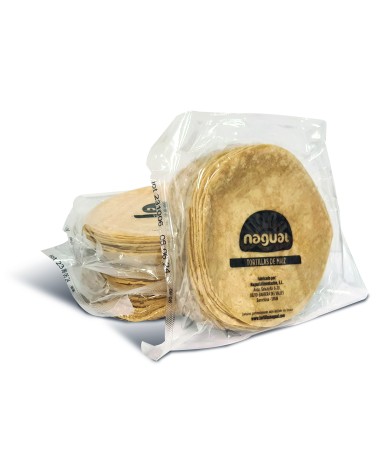 Tortilla de maíz amarillo Nagual 10cm 30uds