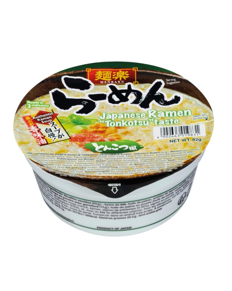 Hikari Miso Menraku Cup Ramen Tonkotsu Taste 82gr