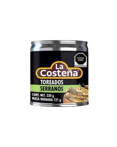 Chiles Serranos Toreados La Costeña 220gr