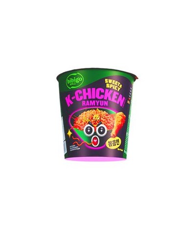 BIBIGO K-Chicken Flavoured Ramyun Sweet & Spicy 98gr