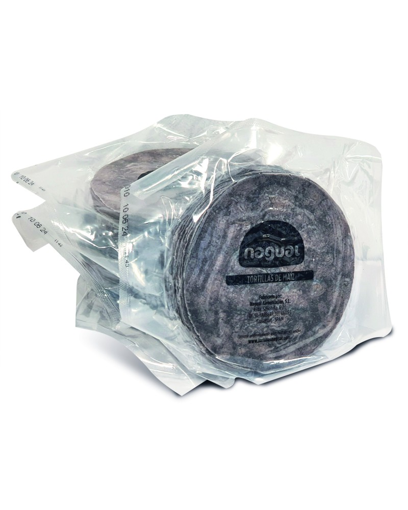 Tortilla de maíz azul Nagual 15cm 20uds