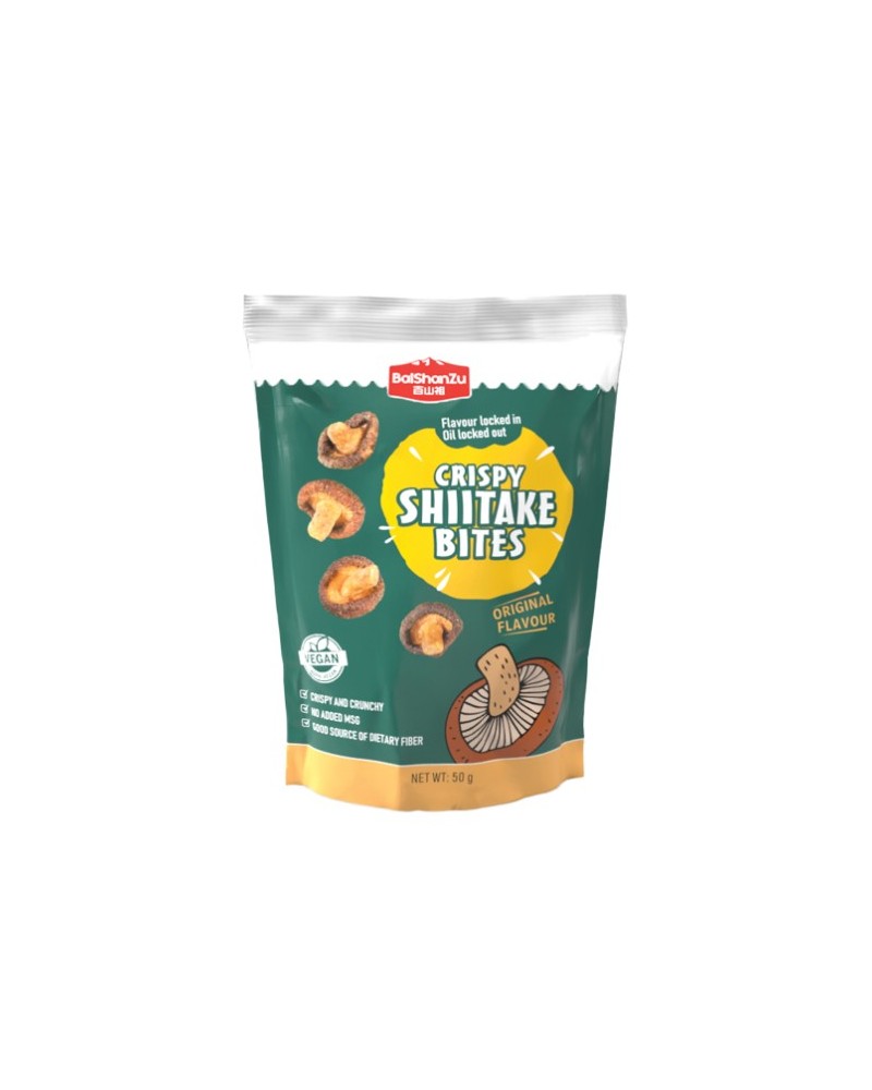 Bai Shan Zu Crispy Shiitake Bites Original Flavour 50gr