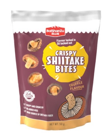 Bai Shan Zu Crispy Shiitake Bites Truffle Flavour 50gr