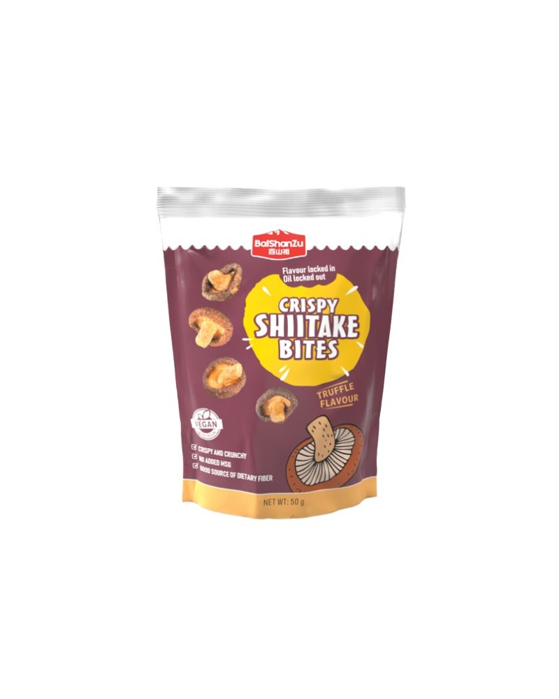 Bai Shan Zu Crispy Shiitake Bites Truffle Flavour 50gr