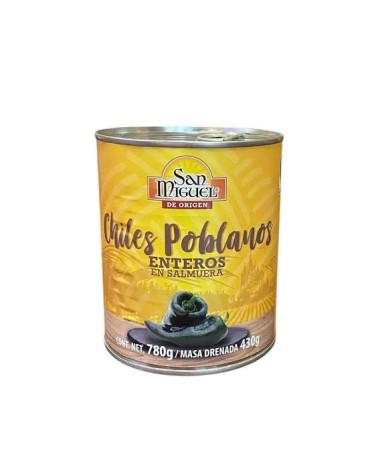 Chiles Poblanos San Miguel 780gr