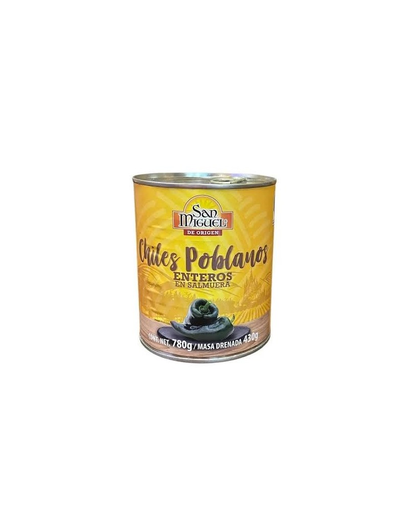 Chiles Poblanos San Miguel 780gr