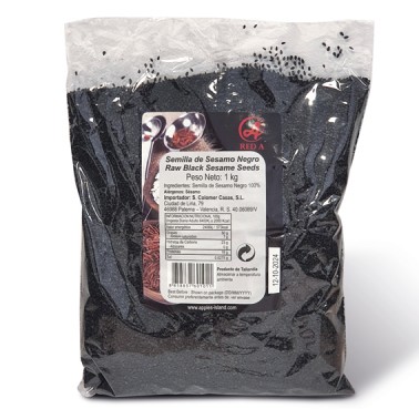 Sésamo negro sin tostar 1Kg Red-A