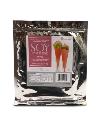 Hojas de soja rosa CP 20uds
