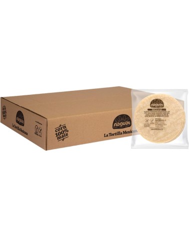 Tortilla de maíz amarillo 12cm 20uds