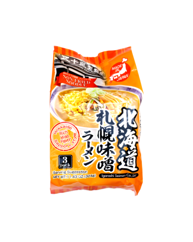 Igarashi Hokkaido Sapporo Ramen 324gr 3uds