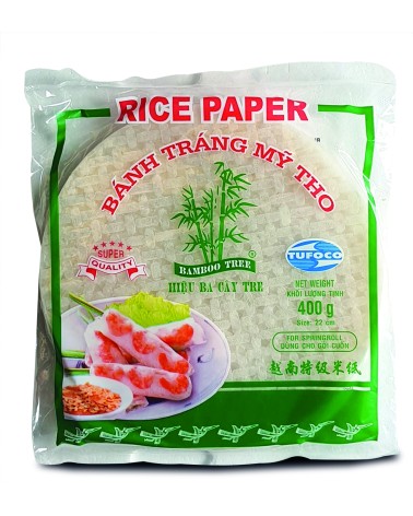 Papel de Arroz Redondo 22cm BT 400gr