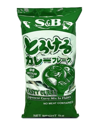 Tasty Curry Mix Flakes S&B 1Kg