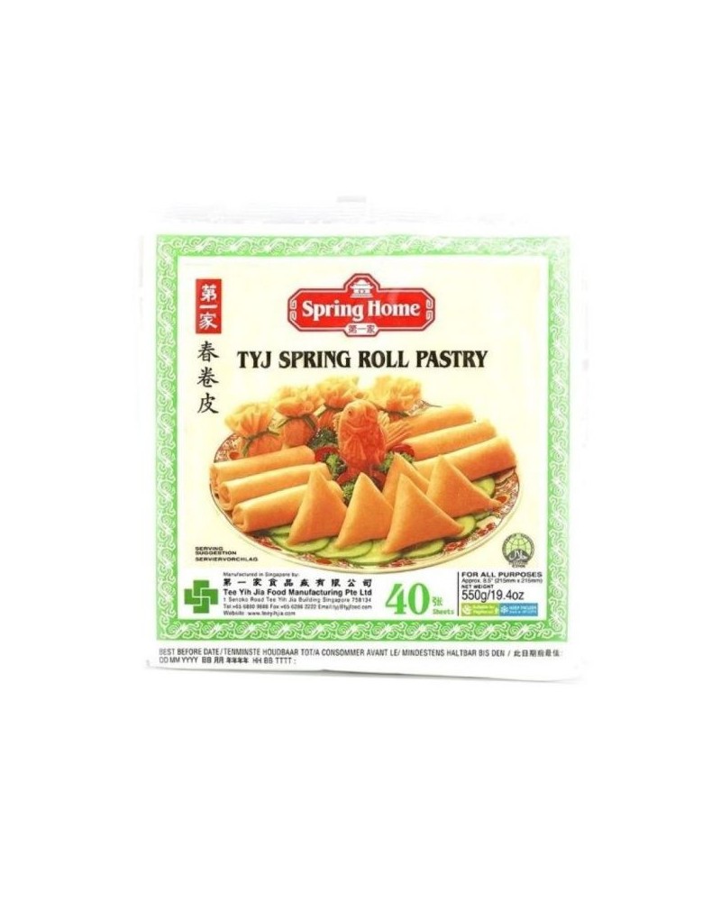 Pasta de Rollos de Primavera TYJ (21,5Cm) 40 Hojas