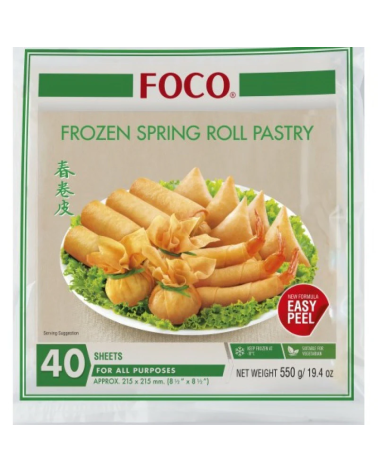 Pasta Rollo de Primavera Foco (21,5Cm) 40 Hojas