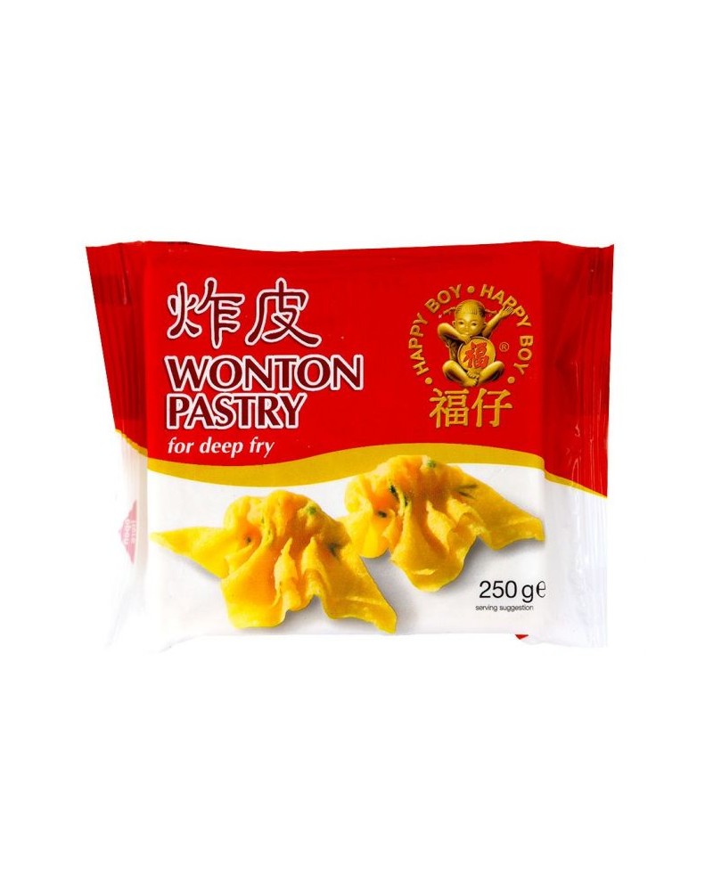 Pasta de Wantun Rojo Freir 250gr