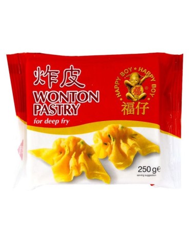 Pasta de Wantun Rojo Freir 250gr