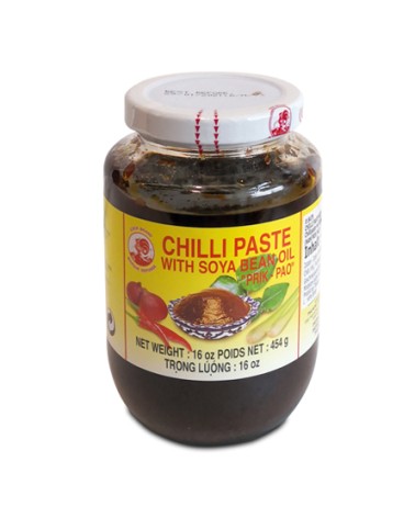 Pasta Chili con soja Cock (Prik Pao) 454gr