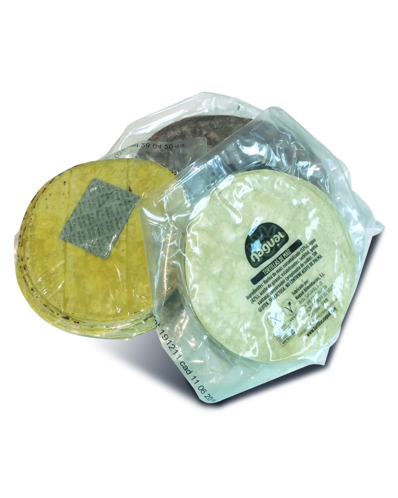 Tortilla de maíz amarillo Nagual 10cm 30uds