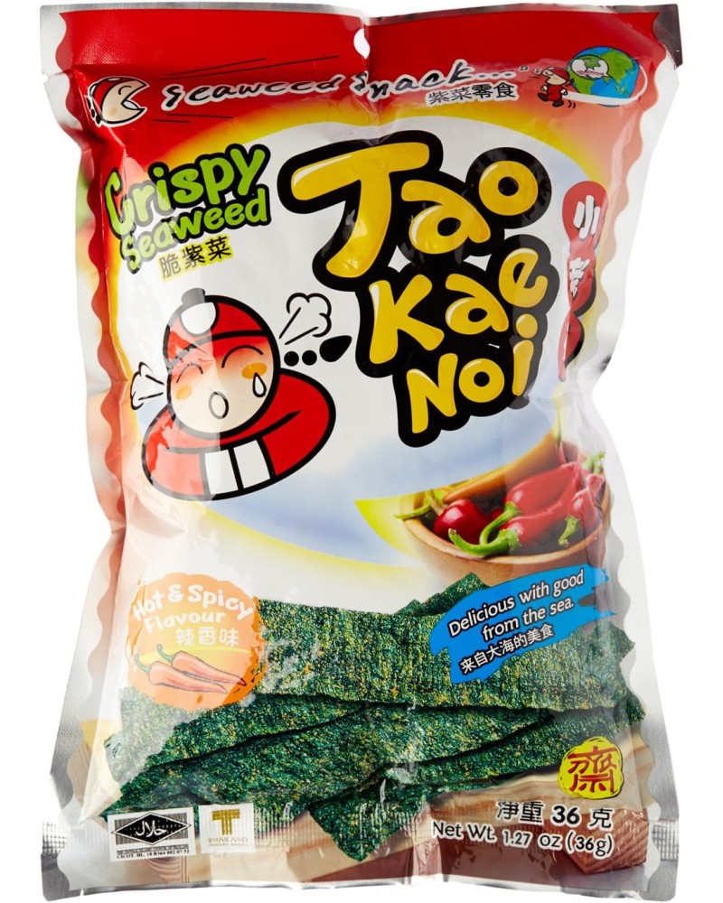Alga Crujiente Hot & Spicy Taokaenoi 32gr